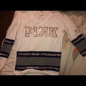 PINK BLING LONG SLEEVE (XS)